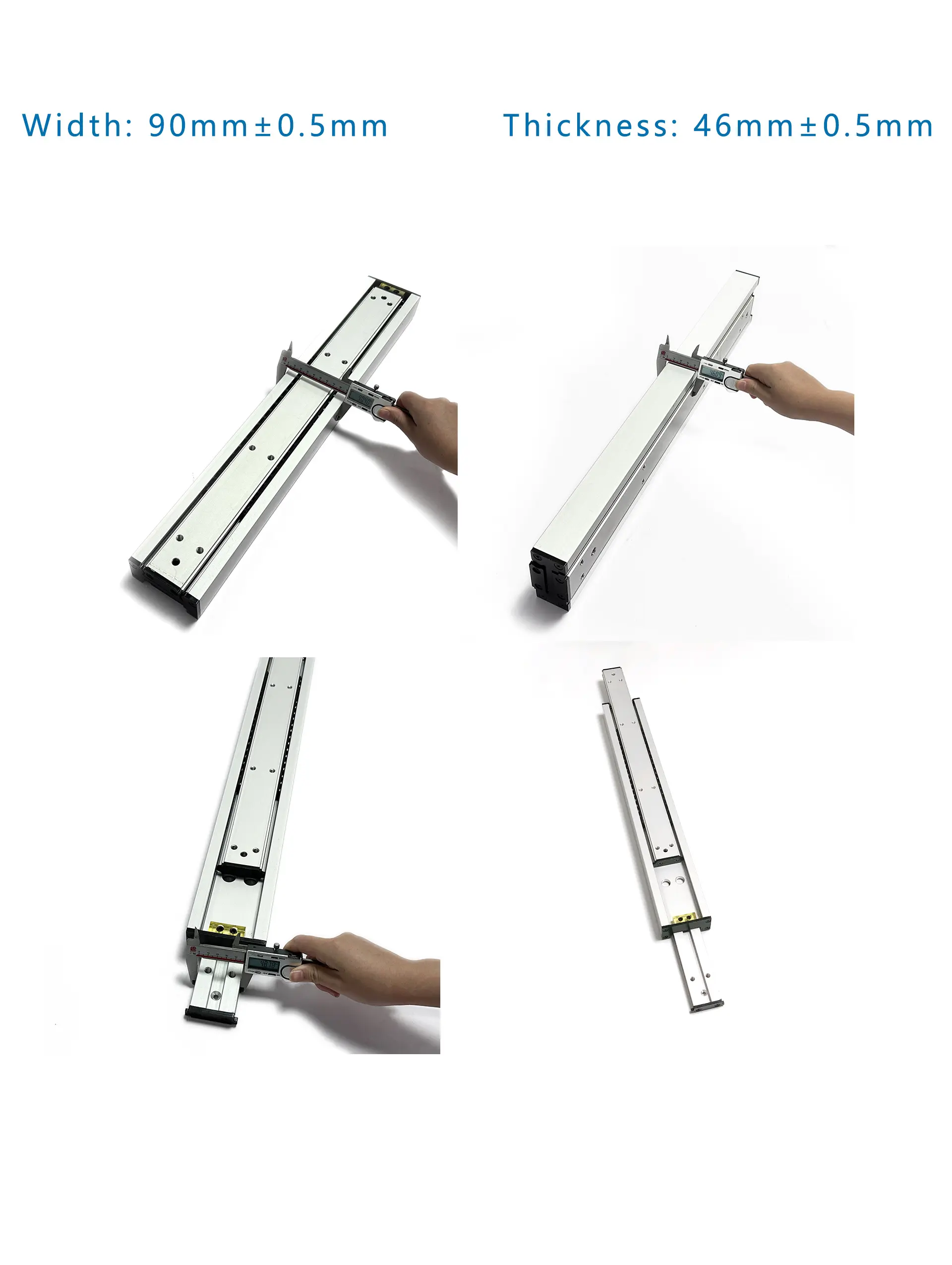 Exquisitely designed with outstanding capabilities. The AL1345PT aluminum alloy slide rail is suitable for precise working conditions.