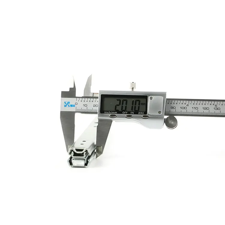 An industrial stainless steel sliding rail with a width of 20mm.JPG