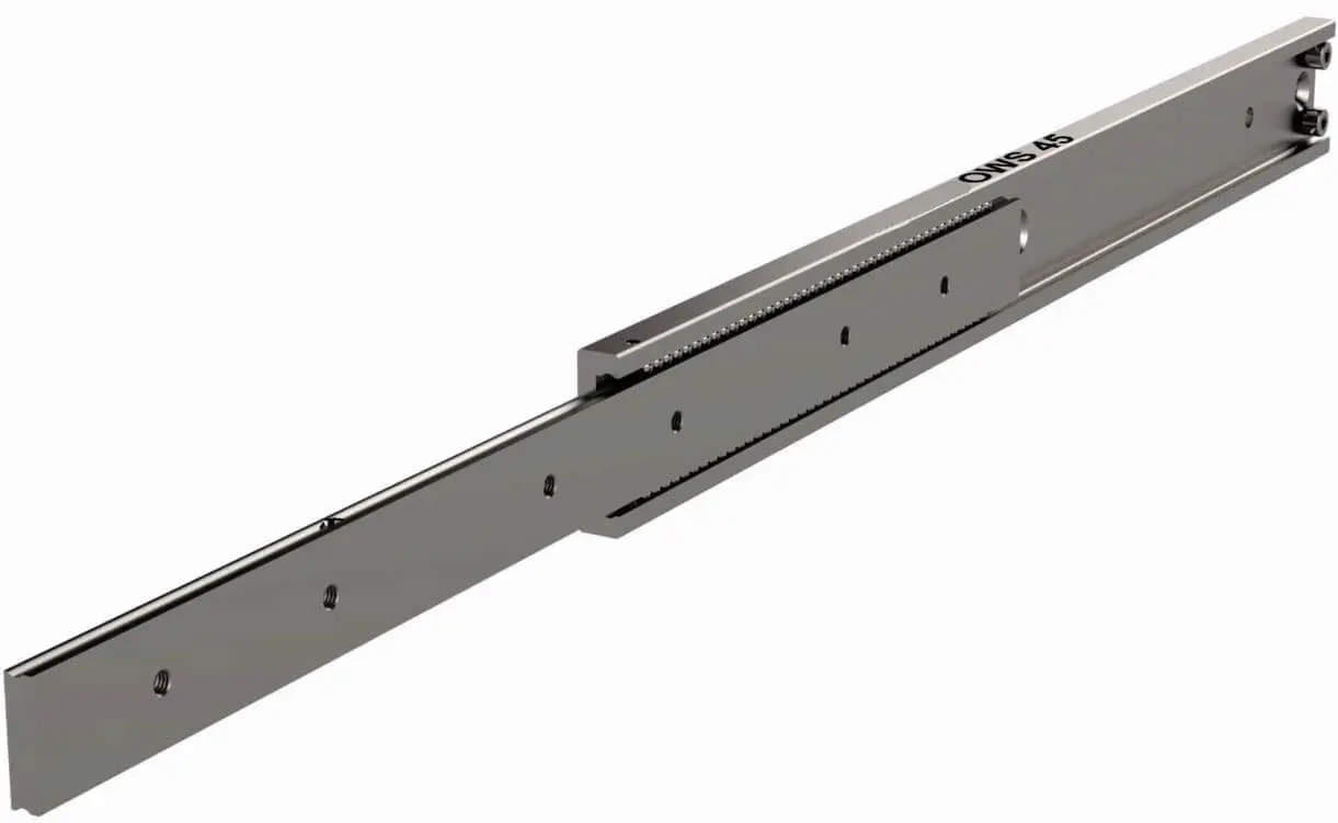 Bearing steel slide rail
